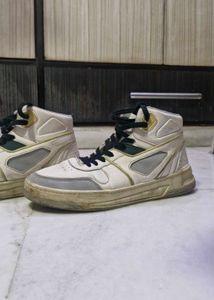 White High-Top Sneakers