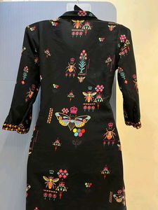 DIWALI SALE🚨Pinterest Black Kurta with Colorful B