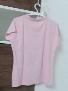 Soft Pink V-Neck T-Shirt(New)