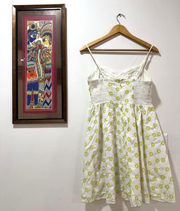 Cute White Hakoba Cotton Sundress