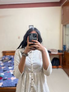 Stylish Checked Kurta
