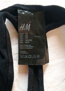 Black Lace Trim Thong Panty 🖤