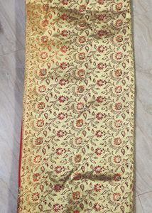 Vibrant Orange Saree with Blouse