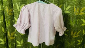 Pink Button-Up Top
