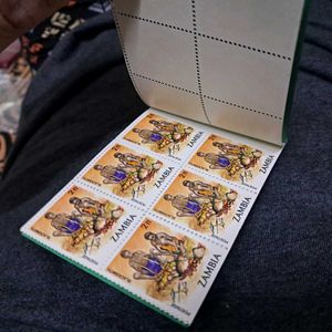 Zambia mint Postage Stamps in mini book
