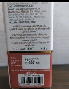 Mamaearth Matte Long Stay Lipstick Pack Of 2