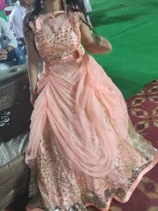 Elegant Peach ball gown