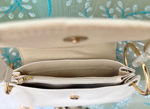 Cream Quilted Shoulder Bag