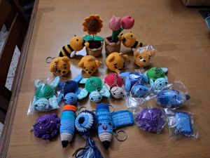 Handmade Crochet Keychains &amp; Charms