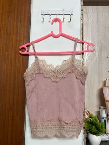 Lace Trimmed Camisole Top