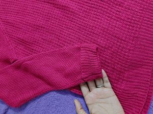 Magenta Knit Sweater