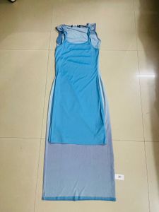 Blue Ombre Bodycon Midi Dress