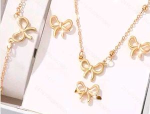 Cute Bow Tie Jewelry Set
