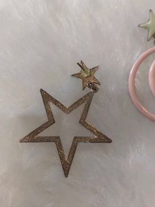 Cute Pink Moon &amp; Star Earrings