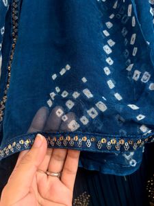 Embroidered Teal Lehenga Choli Set