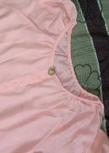 Chic Pink Button-Up Blouse
