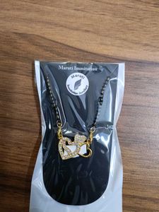 Sparkling Double Heart Mangalsutra