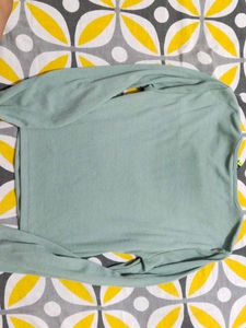 Trendy Cut-Out Long Sleeve Top