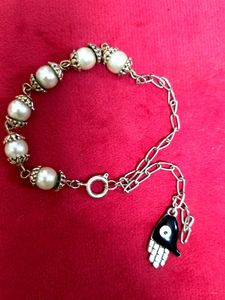 Pearl Bracelet with Charm