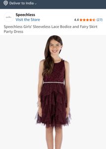 shimmery burgundy ruffle party dress for girls