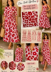 2.5 Metre Unique Red &amp; White Batik Fabric