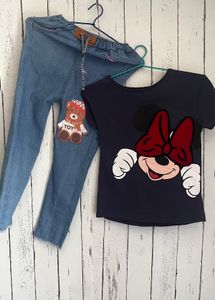 Max Minnie Mouse T-Shirt &amp; Jeans Set