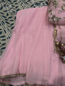 Pink Embroidered Lehenga Choli Set