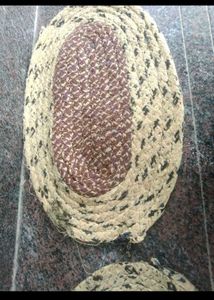 Oval Woven Rug Set