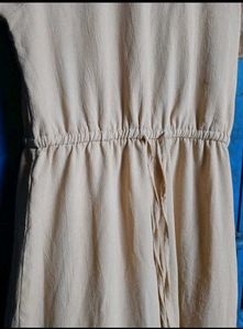 Casual Cream Maxi Dress