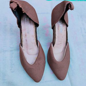 Stylish Brown Heeled Shoes