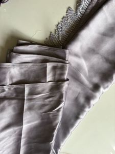 Elegant Lilac Saree with Embellished Blouse