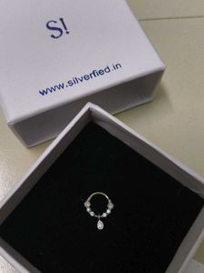 Sparkling Teardrop Septum Ring
