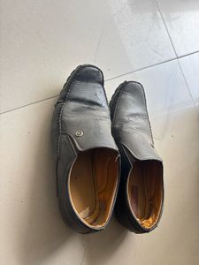 Men's Black Leather Loafers