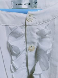 White Full Sleeves Top