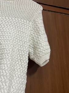 Offwhite Color Pure Crochet Top