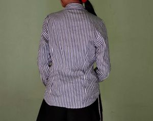 Classic Blue Striped Button-Up Shirt