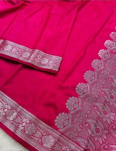 Banarasi satin silk saree. Any color at 599