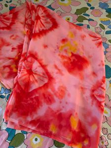 Vibrant Tie-Dye Saree