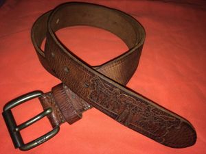 Levi’s Men OG Brown Leather Belt