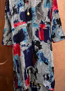 Abstract Print Kurta
