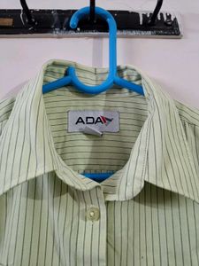 Striped Button-Up Shirt