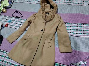 Stylish Fur Hooded Coat long
