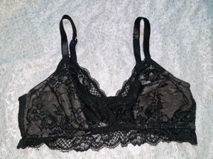 Black Lace Bra