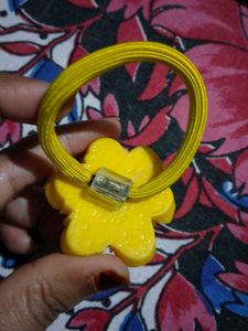 Cute Yellow Flower Hair Tie