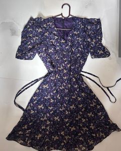 Floral Print Wrap Dress