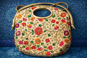 Floral Embroidered Handbag