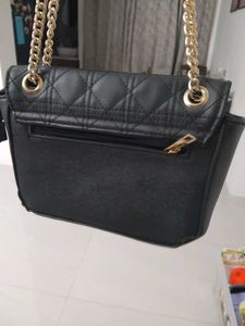 Stylish Quilted Black Handbag