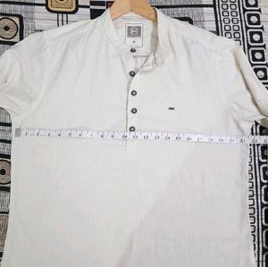 Men's Beige Bandhgala Kurta Shirt