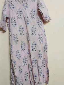 Pink Floral Print Kurti pant price thik hai