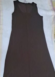 Chocolate Brown Shimmer Bodycon Dress